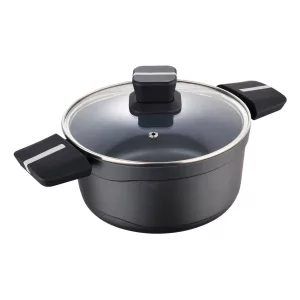 Kontrolsat - Caçarola San Ignacio Bistro - 20 x 10 cm - Alumínio Fundido - c/ Tampa - Cinza - SG6425