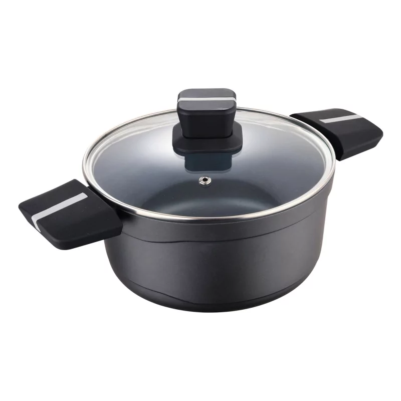 Kontrolsat - Caçarola San Ignacio Bistro - 20 x 10 cm - Alumínio Fundido - c/ Tampa - Cinza - SG6425