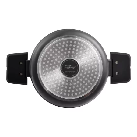 Kontrolsat - Caçarola San Ignacio Bistro - 20 x 10 cm - Alumínio Fundido - c/ Tampa - Cinza - SG6425