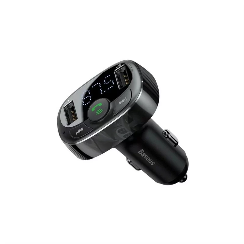 Kontrolsat - Transmissor FM / Bluetooth Baseus - Carregador Isqueiro 2xUSB - 3.4A - CCTM-01