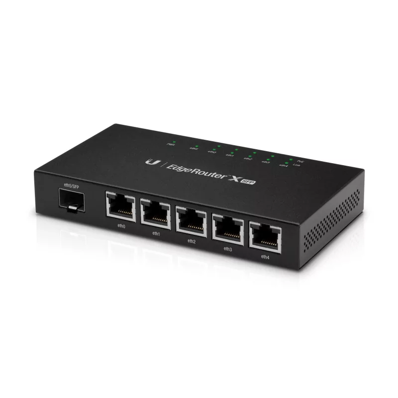 Kontrolsat - Ubiquiti EdgeRouter X - 6 Portas - POE - SFP - ER-X-SFP-EU