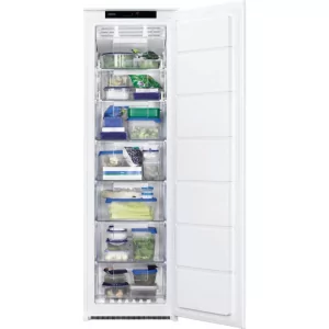Kontrolsat - Arca Congeladora Vertical Zanussi - 204L - Classe F - Branca - ZUNN18FS1