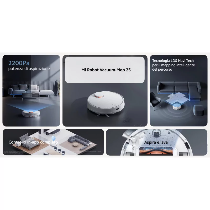 Kontrolsat - Aspirador Robô Xiaomi Mi Robot Vacuum-Mop 2S - BHR5771EU