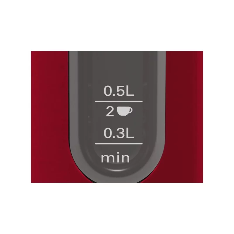 Kontrolsat - Bosch DesignLine Jug - 1.7 L - Red - TWK-4-P-434