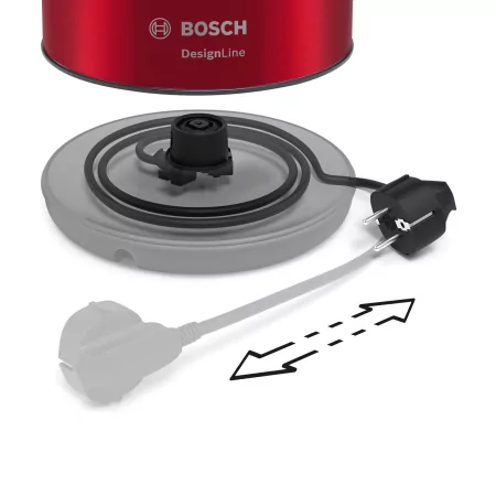 Kontrolsat - Bosch DesignLine Jug - 1.7 L - Red - TWK-3-P-424
