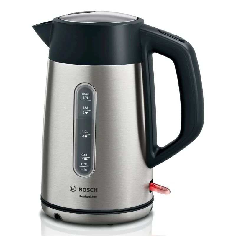 Kontrolsat - Bosch DesignLine jug - 1.7 L - Stainless steel - TWK-4-P-440 Kontrolsat - Bosch DesignLine jug - 1.7 L - Stainless steel - TWK-4-P-440