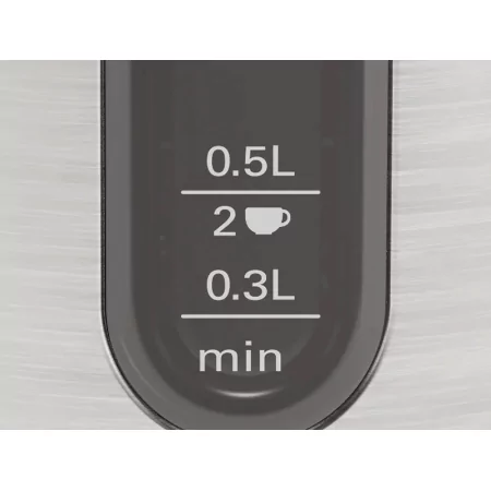 Kontrolsat - Bosch DesignLine jug - 1.7 L - Stainless steel - TWK-4-P-440 Kontrolsat - Bosch DesignLine jug - 1.7 L - Stainless steel - TWK-4-P-440