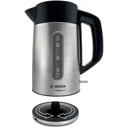 Kontrolsat - Bosch DesignLine jug - 1.7 L - Stainless steel - TWK-4-P-440 Kontrolsat - Bosch DesignLine jug - 1.7 L - Stainless steel - TWK-4-P-440