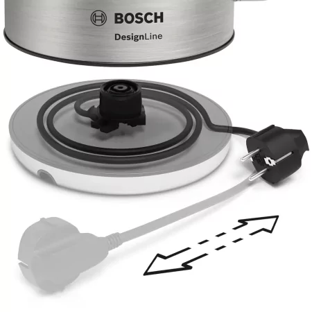 Kontrolsat - Bosch DesignLine jug - 1.7 L - Stainless steel - TWK-4-P-440 Kontrolsat - Bosch DesignLine jug - 1.7 L - Stainless steel - TWK-4-P-440
