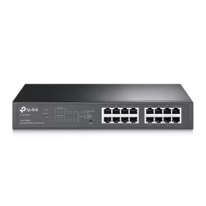 Kontrolsat - Switch TP-Link - 16 Portas - Gigabit - Smart Managed PoE + Rack Mountable - TL-SG1016PE