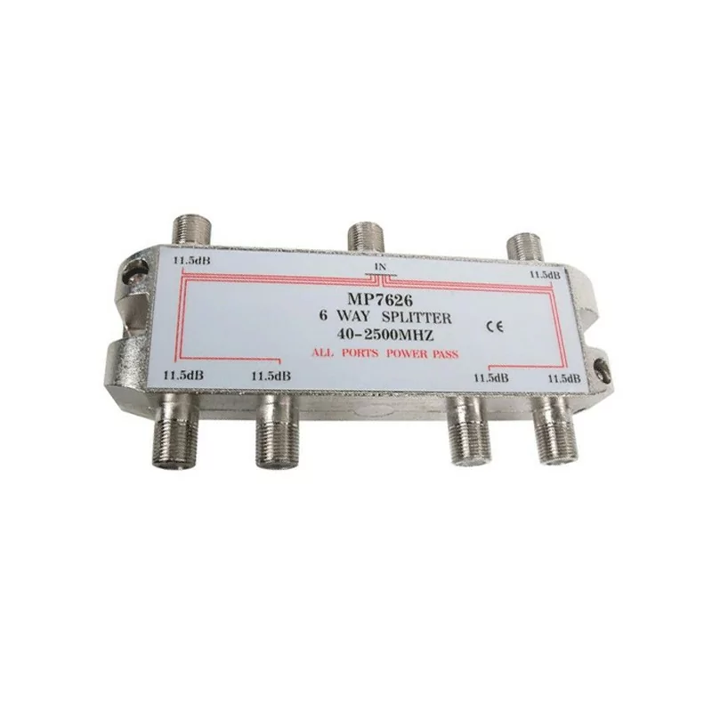 Splitter- 6-way -5-2500MHz- 11.5dB-AXIL