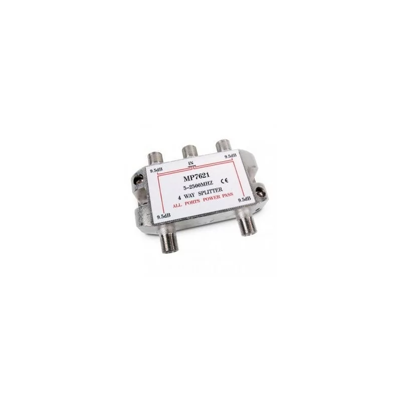4-way splitter - 5 - 2400Mhz - 9.5dB - AXIL
