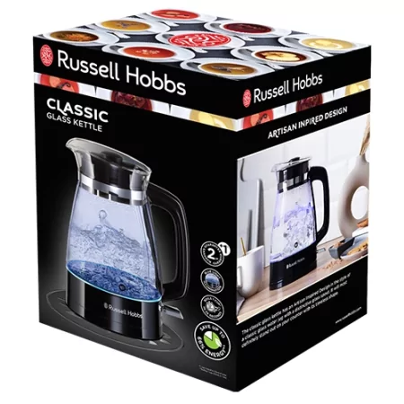 Kontrolsat - Jarro Elétrico Glass Classic - Russell Hobbs Kontrolsat - Jarro Elétrico Glass Classic - Russell Hobbs