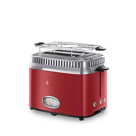 Kontrolsat - Torradeira 2 Fatias Retro Ribbon Red - Russell Hobbs Kontrolsat - Torradeira 2 Fatias Retro Ribbon Red - Russell Hobbs