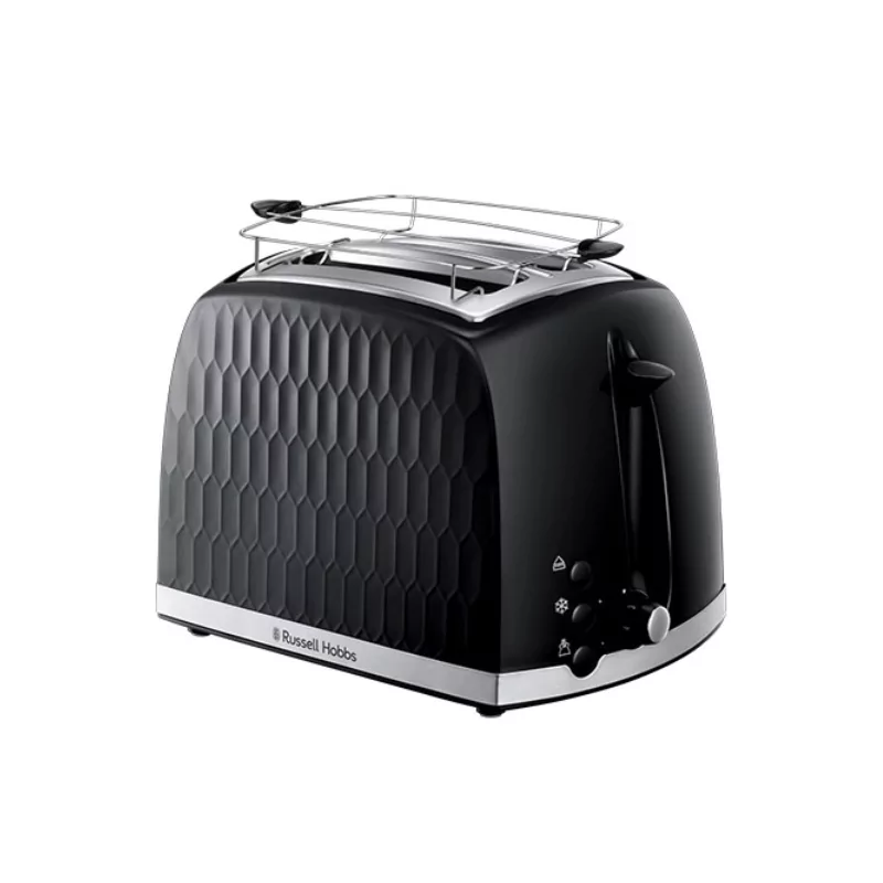 Kontrolsat - Torradeira para 2 Fatias Honeycomb Black - Russell Hobbs Kontrolsat - Torradeira para 2 Fatias Honeycomb Black - Russell Hobbs