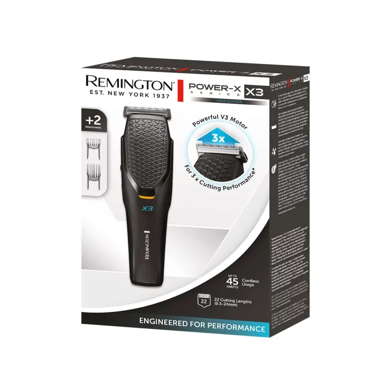 Kontrolsat - Aparador de Cabelo Power X Series X3 HC3000 - Remington