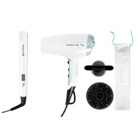 Kontrolsat - Remington Shine Therapy Hair Dryer + Straightener Kit - S8500GP Kontrolsat - Remington Shine Therapy Hair Dryer + Straightener Kit - S8500GP