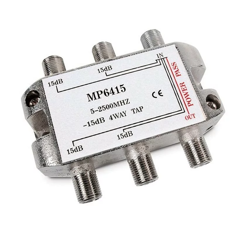 Splitter- 4 outputs- 4-2400MHz-15dB- AXIL Splitter- 4 outputs- 4-2400MHz-15dB- AXIL