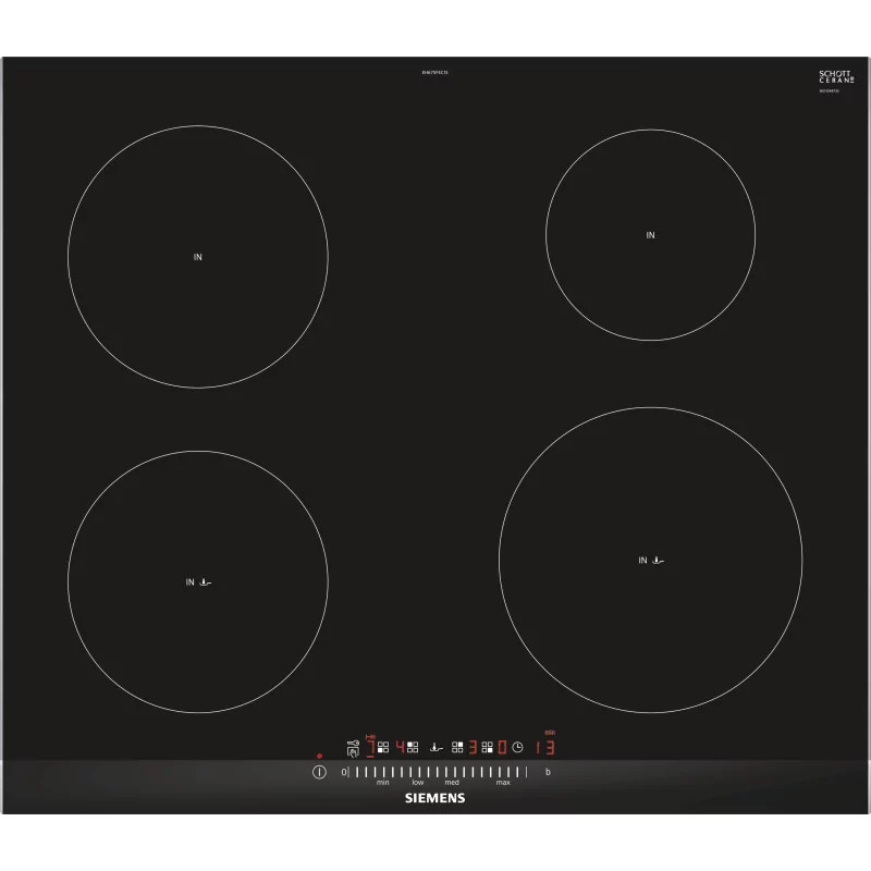 Kontrolsat - SIEMENS Induction Hob EH675FEC1E (Electric - 60 cm - Black) Kontrolsat - SIEMENS Induction Hob EH675FEC1E (Electric - 60 cm - Black)