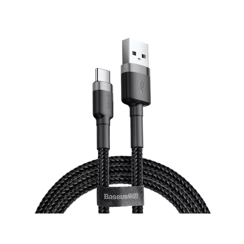 Kontrolsat - Cabo USB-A 2.0 / USB-C Baseus - 1M - Cinza/Preto