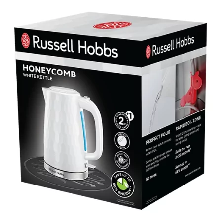 Kontrolsat - Russell Hobbs Kettle - Honeycomb White - 1.7L