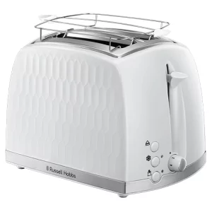 Kontrolsat - Honeycomb White 2-Slice Toaster - Russell Hobbs