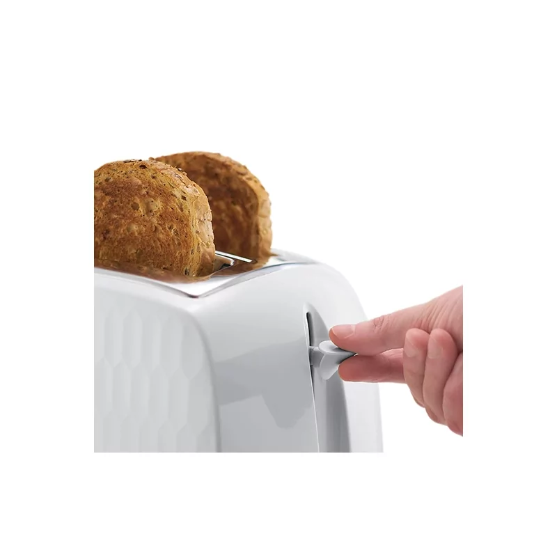 Kontrolsat - Torradeira para 2 Fatias Honeycomb White - Russell Hobbs