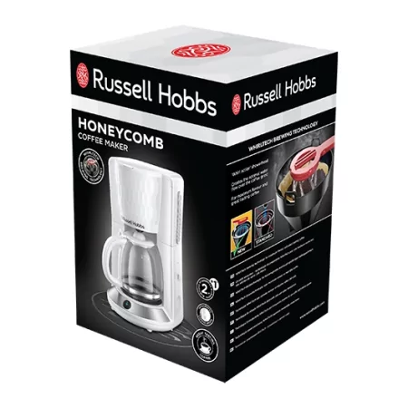 Kontrolsat - Honeycomb White Coffee Machine - Russell Hobbs Kontrolsat - Honeycomb White Coffee Machine - Russell Hobbs