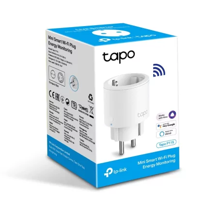 Kontrolsat - Tomada Ultracompacta Inteligente Wi-Fi com Monitorização Consumo de Energia - Tapo P115 - TP-Link