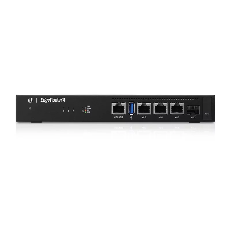 Kontrolsat - Ubiquiti Networks EdgeRouter 4 Gigabit Ethernet Preto