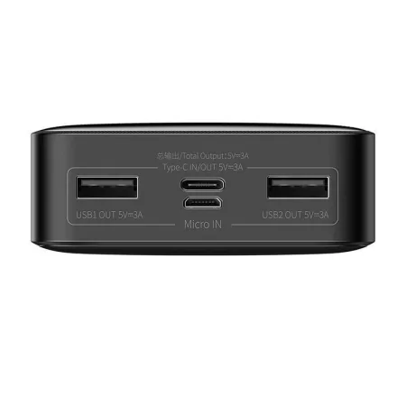Kontrolsat - Powerbank Baseus Bipow 20000mAh - 2xUSB 1xUSB-C -15W Preto Kontrolsat - Powerbank Baseus Bipow 20000mAh - 2xUSB 1xUSB-C -15W Preto