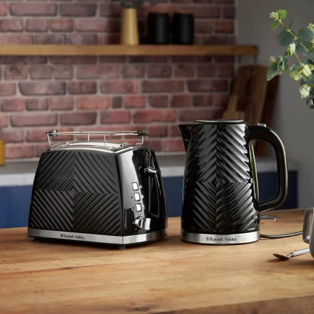 Kontrolsat - Russell Hobbs Kettle - Groove Black - 1.7L Kontrolsat - Russell Hobbs Kettle - Groove Black - 1.7L