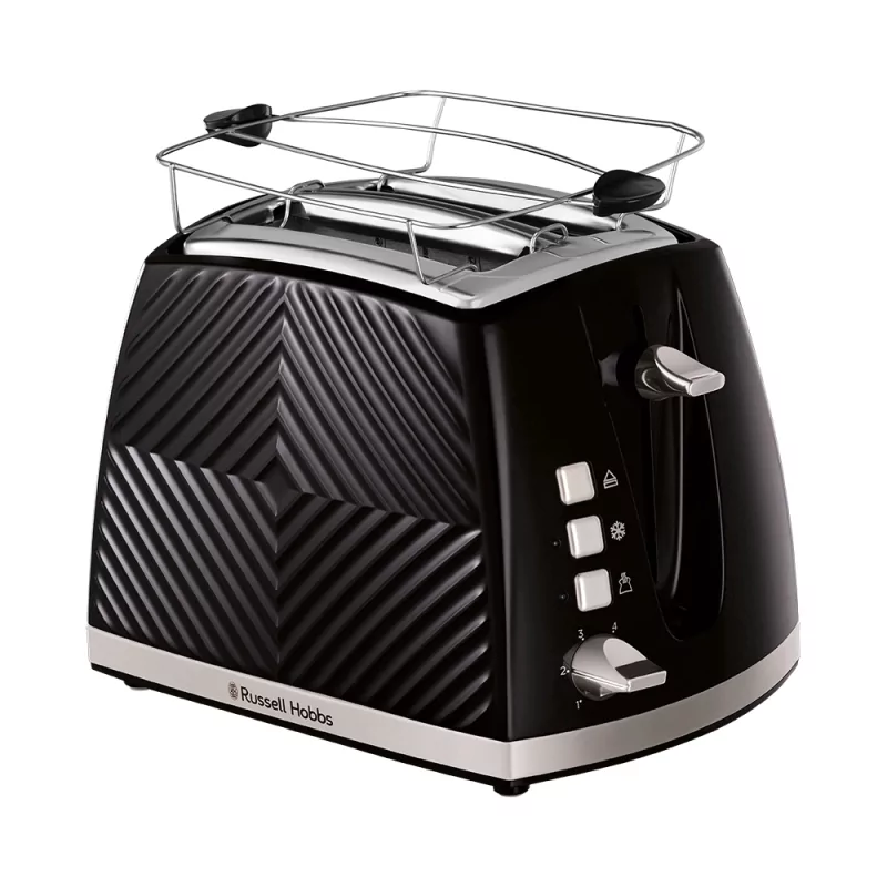Kontrolsat - Torradeira Russell Hobbs - Groove Black - 2 Fatias - 26390-56 Kontrolsat - Torradeira Russell Hobbs - Groove Black - 2 Fatias - 26390-56