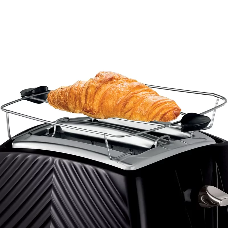 Kontrolsat - Russell Hobbs Toaster - Groove Black - 2 Slices - 26390-56