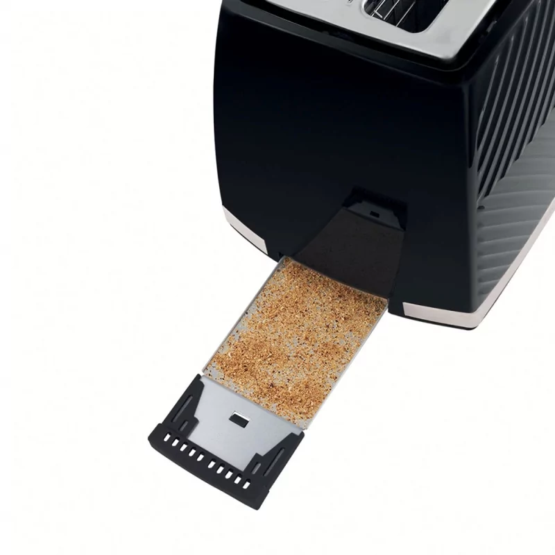 Kontrolsat - Russell Hobbs Toaster - Groove Black - 2 Slices - 26390-56