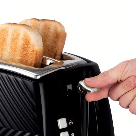 Kontrolsat - Russell Hobbs Toaster - Groove Black - 2 Slices - 26390-56 Kontrolsat - Russell Hobbs Toaster - Groove Black - 2 Slices - 26390-56