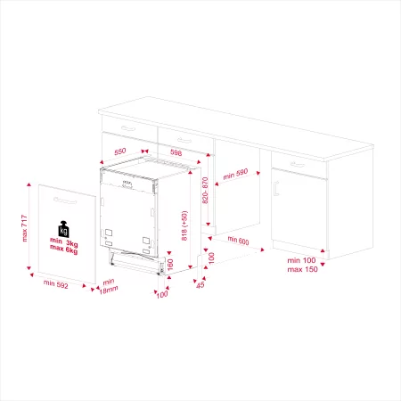 Kontrolsat - Teka Built-in Dishwasher DFI 46900 - 14 Place Settings, 9 Programs, Black