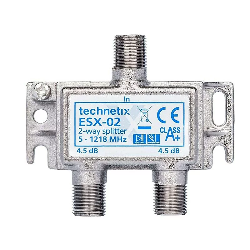Spliter 2-Saidas 1.2 GHz Ecoline Technetix - ESX-02 Spliter 2-Saidas 1.2 GHz Ecoline Technetix - ESX-02