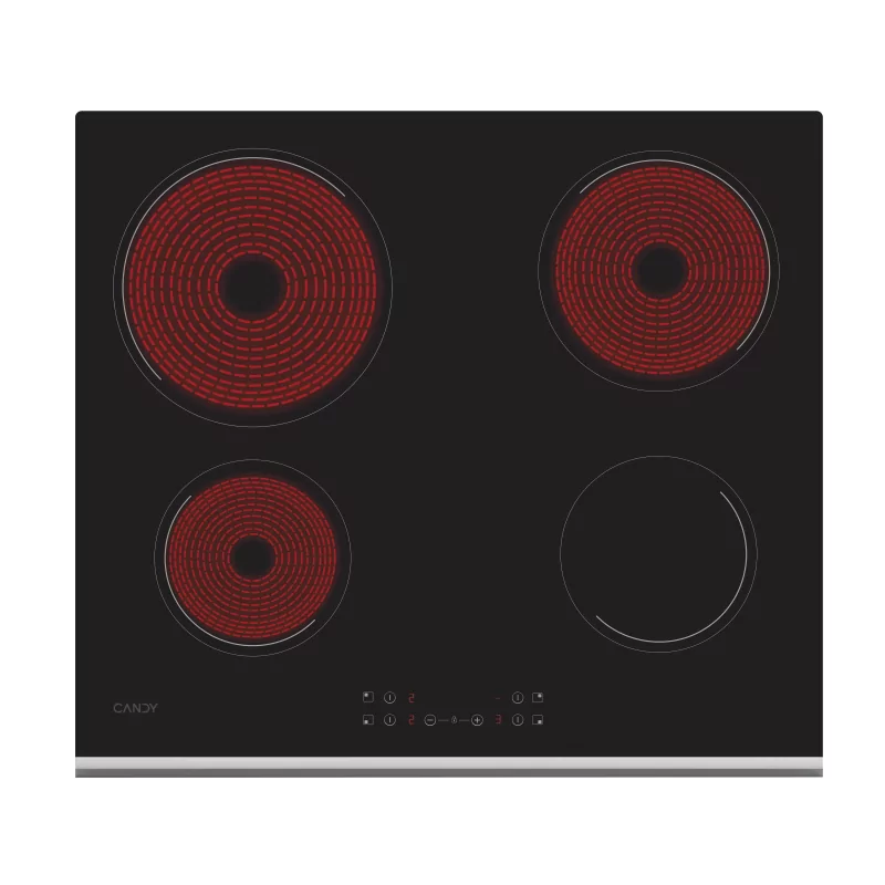 Kontrolsat - Candy IDEA Vitroceramic Hob - CH64XB - Touch - Durable - 4 Zones