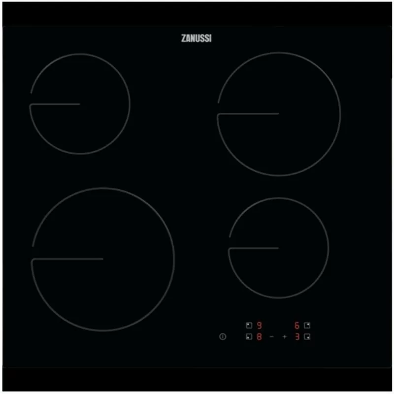 Vitroceramic Hob Zanussi - ZHRX641K - 4 Zones - 60 cm Vitroceramic Hob Zanussi - ZHRX641K - 4 Zones - 60 cm