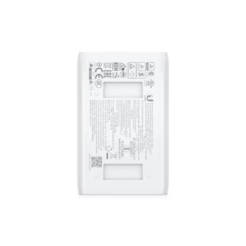 Kontrolsat - Ubiquiti PoE njector - 48VDC - 30W - 802.3at - White - U-POE-AT