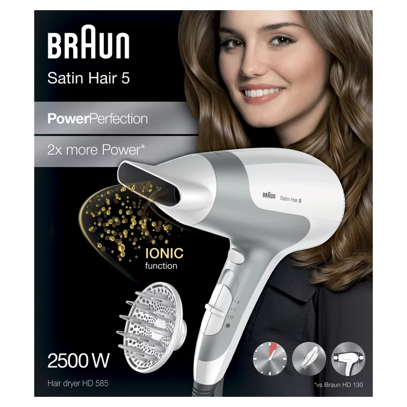 Kontrolsat - Secador de Cabelo Braun - Satin Hair 5 Power Perfection 2500W