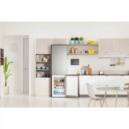 Kontrolsat - Indesit INFC9 TA23X Fridge Freezer (367L - Class D - Silver) Kontrolsat - Indesit INFC9 TA23X Fridge Freezer (367L - Class D - Silver)