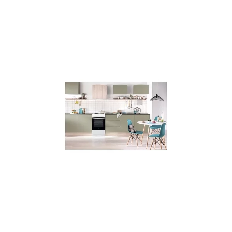Kontrolsat - Fogão Elétrico Indesit IS5E4KHW/EU (4 Zonas - 61L - Classe A - Branco - 50cm)