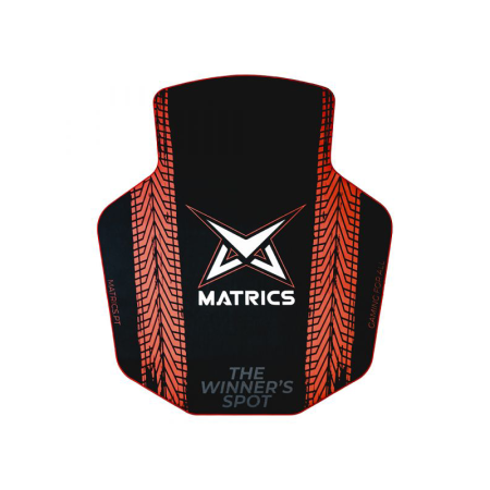 Matrics Gaming Floor Mat Twister Red 1135x1325mm - 411518