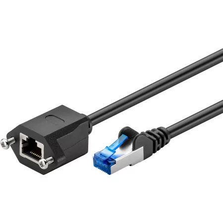 Kontrolsat - Extensão Cabo de Rede CAT 6a S/FTP (PiMF) 0.5M Preto Kontrolsat - Extensão Cabo de Rede CAT 6a S/FTP (PiMF) 0.5M Preto