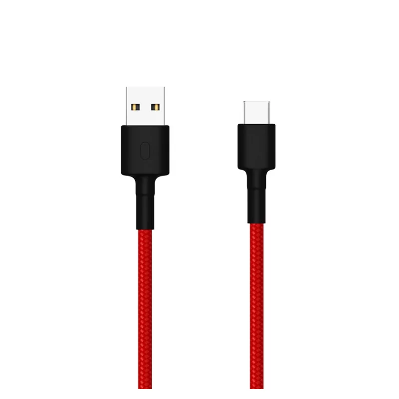 Kontrolsat - Cabo Xiaomi Mi USB-Tipo C Entrançado - 100cm - Vermelho Kontrolsat - Cabo Xiaomi Mi USB-Tipo C Entrançado - 100cm - Vermelho