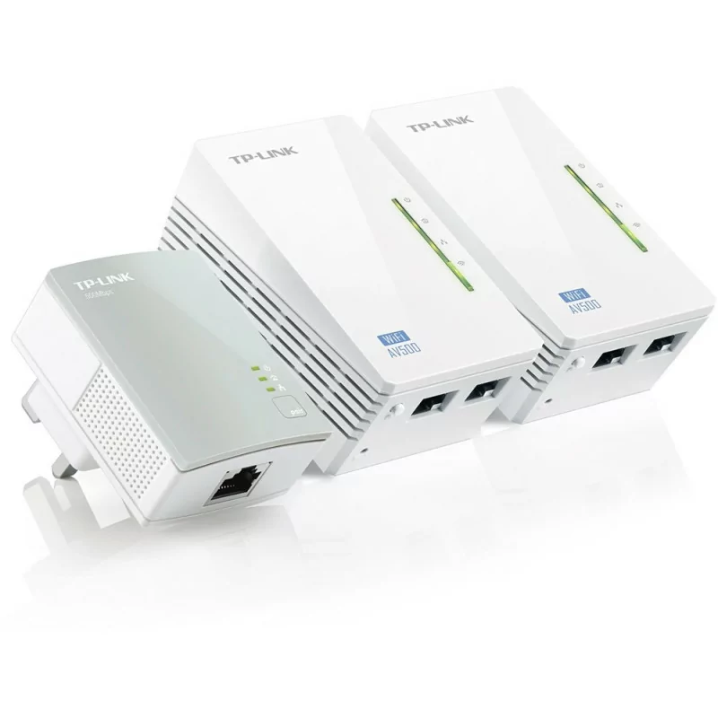Powerline 3x Starter Kit TP-Link AV500 Wi-Fi - Tl-WPA4220T KIT