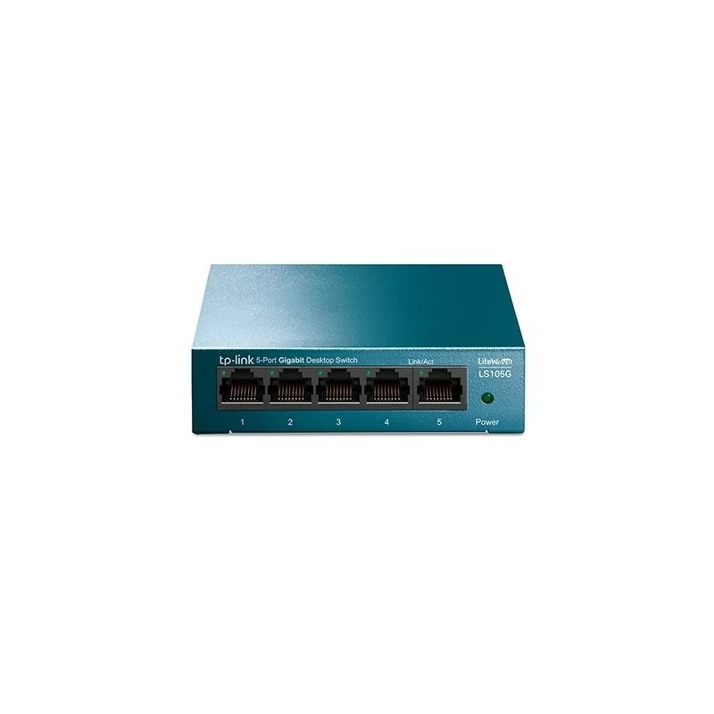 TP-Link Metallic 5 Port Switch - LS105G - Gigabit TP-Link Metallic 5 Port Switch - LS105G - Gigabit