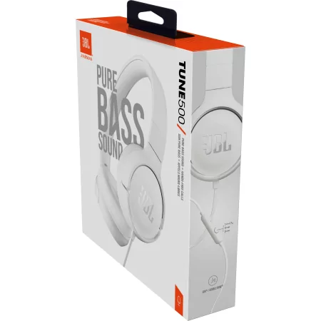 Kontrolsat - Auscultadores JBL - Pure Bass - Brancos - T500WHT Kontrolsat - Auscultadores JBL - Pure Bass - Brancos - T500WHT